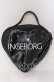 画像1: INGEBORG / エナメルハートバッグ  クロ O-25-09-03-002-LO-BG-IG-OS (1)