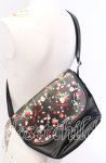 画像2: 【SALE】PINK HOUSE / メリーストロベリー柄ショルダーバッグ  クロ O-25-09-03-018-LO-BG-OW-ZTK020 (2)