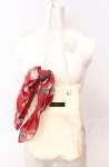 画像2: 【SALE】Ph Blue / スカーフ付きバッグ  シロ×ワイン O-25-09-03-019-LO-BG-OW-ZTK020 (2)