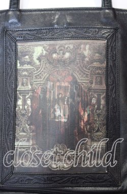 画像2: Jean Paul GAULTIER / 宗教画柄トートバッグ  ブラック O-25-09-03-021-GO-BG-IG-OS