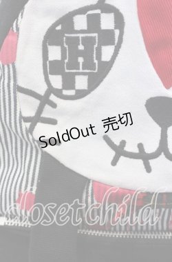 画像3: HANGRY&ANGRY / HANGRYフェイスリュックサック  ブラック×ホワイト O-25-09-03-022-HN-BG-IG-OS