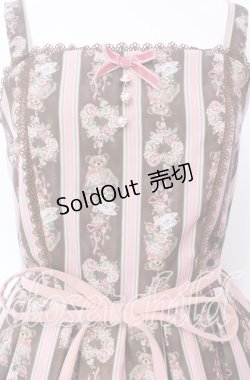 画像2: axes femme kawaii / Rosy Bear柄ジャンスカ M ブラウン O-25-09-04-003-AX-OP-OW-OS