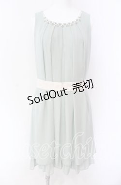 画像1: axes femme / バックバラスリットドレス  グリーン O-25-09-04-025-AX-OP-IG-ZT052