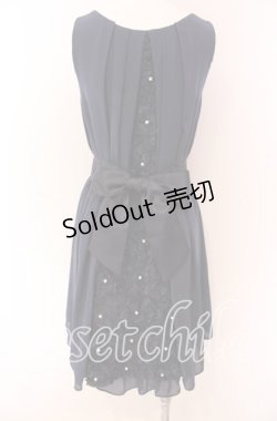 画像3: axes femme / バックバラスリットドレス  ネイビー O-25-09-04-026-AX-OP-IG-ZT493