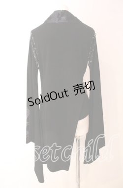 画像4: Qutie Frash / 着物カーデ  ブラック×パープル O-25-09-04-027-QU-TO-OW-OS