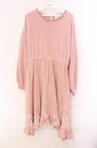 merry jenny / パフフリルギャザーカットワンピース F ピンク O-25-09-04-029-LO-OP-OW-ZT082