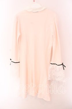画像3: Ank Rouge / レース袖胸あきワンピース M ピンク O-25-09-04-031-CA-OP-OW-OS