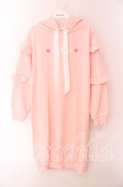 画像1: LODISPOTTO / CANDYパーカーワンピース M ピンク O-25-09-04-032-LO-OP-OW-OS