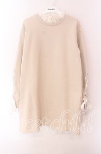 evelyn / スピンドル裏起毛ワンピース  ベージュ O-25-09-04-033-LO-OP-OW-ZT162