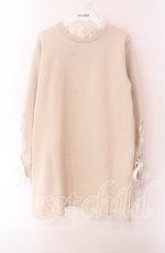 画像1: 【SALE】evelyn / スピンドル裏起毛ワンピース  ベージュ O-25-09-04-033-LO-OP-OW-ZT162 (1)