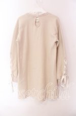 画像2: 【SALE】evelyn / スピンドル裏起毛ワンピース  ベージュ O-25-09-04-033-LO-OP-OW-ZT162 (2)