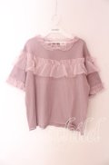 merry jenny / いそざいフリルTシャツ F ピンク O-25-09-04-034-LO-TO-OW-OS