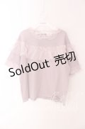 merry jenny / いそざいフリルTシャツ F ピンク O-25-09-04-034-LO-TO-OW-ZT0924B