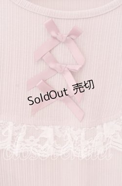 画像2: Ank Rouge / 3つリボンスピンドルトップス M ピンク O-25-09-04-035-CA-TO-OW-OS