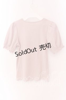 画像3: Ank Rouge / パール配色3つリボントップス M ピンク O-25-09-04-037-CA-TO-OW-OS