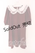 Ank Rouge / はしごレースカットワンピース M ワイン O-25-09-04-038-CA-OP-OW-OS