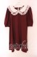画像1: Ank Rouge / はしごレースカットワンピース M ワイン O-25-09-04-038-CA-OP-OW-OS (1)