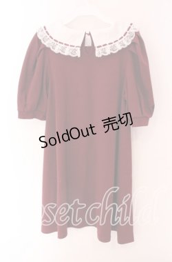 画像3: Ank Rouge / はしごレースカットワンピース M ワイン O-25-09-04-038-CA-OP-OW-OS