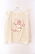 Lizmelo / ショルダーリボンニットソー L アイボリー O-25-09-04-039-LO-TO-OW-OS