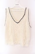 axes femme / レーシーチルデンニットベスト M キナリ O-25-09-04-041-AX-TO-OW-OS