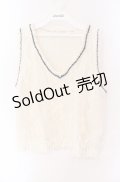axes femme / レーシーチルデンニットベスト M キナリ O-25-09-04-041-AX-TO-OW-OS