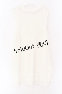 画像3: axes femme / レースアップノースリニットワンピース M キナリ O-25-09-04-042-AX-OP-OW-OS