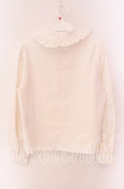 画像2: evelyn / フリルカラープルブラウス  オフシロ O-25-09-04-044-LO-BL-OW-OS