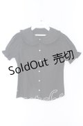 Ank Rouge / ヨークタック丸襟ブラウス M クロ O-25-09-04-046-CA-BL-OW-OS