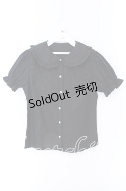 画像1: Ank Rouge / ヨークタック丸襟ブラウス M クロ O-25-09-04-046-CA-BL-OW-OS