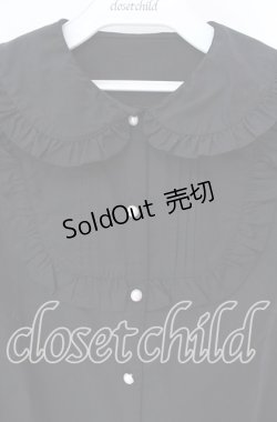 画像2: Ank Rouge / ヨークタック丸襟ブラウス M クロ O-25-09-04-046-CA-BL-OW-OS