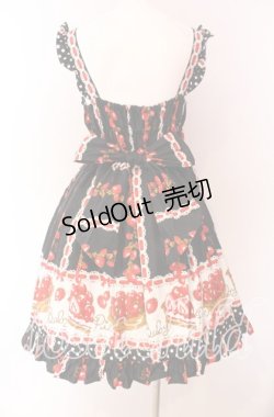 画像5: BABY,THE STARS SHINE BRIGHT / BABYいちごタルトジャンパースカート  クロ O-25-09-04-004-BA-OP-IG-OS
