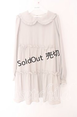 画像1: Ank Rouge / 丸襟Aラインワンピース M ベージュ O-25-09-04-051-CA-OP-OW-ZY