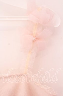 画像2: LIZ LISA / オーガンジーリボンシャギーキャミソール  ピンク O-25-09-04-052-LO-TO-OW-OS