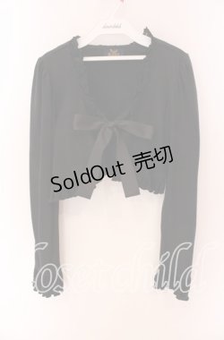 画像1: ALICE and the PIRATES / 長袖胸あきボレロ  クロ O-25-09-04-054-PA-TO-IG-OS