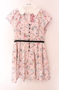 Honey Bunch / アリス柄ワンピース  ピンク O-25-09-04-055-LO-OP-IG-ZT027