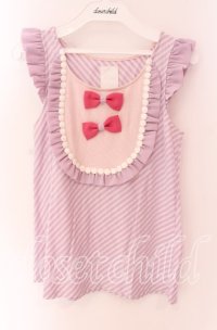 MILK / Cupcakeトップス  ラベンダー×ピンク O-25-09-04-057-ML-TO-IG-ZT082