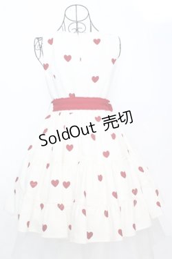 画像2: mille fille closet by LODISPOTTO / RetroFrenchハートワンピース M アイボリー×アカ O-25-09-04-1042-LO-OP-OW-OS