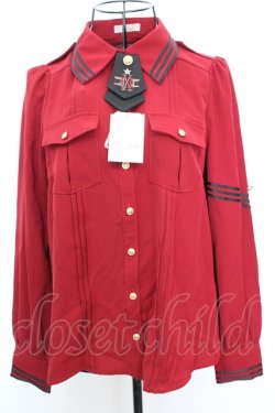 画像1: Amavel / Histoire Epeist ミリタリーシャツブラウス F アカ O-25-09-04-1011-CA-BL-IG-OS