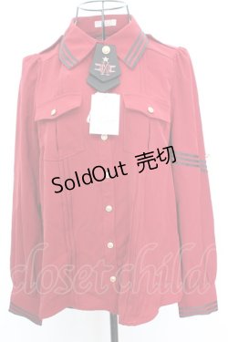 画像1: Amavel / Histoire Epeist ミリタリーシャツブラウス F アカ O-25-09-04-1011-CA-BL-IG-OS