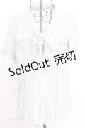 axes femme / ストライプリボンタイブラウス M ミント O-25-09-04-1012-AX-BL-YM-OS