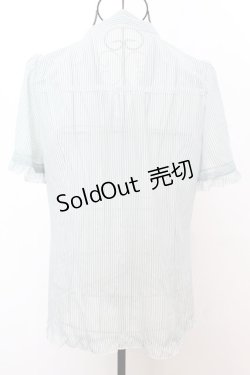 画像2: axes femme / ストライプリボンタイブラウス M ミント O-25-09-04-1012-AX-BL-YM-OS