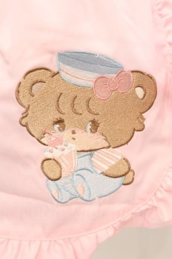 画像2: axes femme kawaii / mikkoコラボ刺繍エプロン  ピンク O-25-09-04-1014-AX-SK-OW-OS