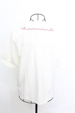 画像3: axes femme POETIQUE / ストロベリー刺繍ブラウス F キナリ O-25-09-04-1017-AX-BL-OW-OS