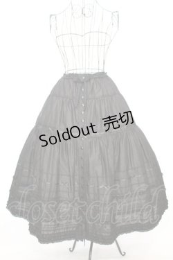 画像1: PINK HOUSE / リボン使いローンミディスカート  クロ O-25-09-04-1021-LO-SK-OW-OS