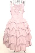 PINK HOUSE / パンジーレース使いローンキャミソールワンピース  ラベンダー O-25-09-04-1022-LO-OP-OW-OS