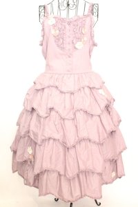 PINK HOUSE / パンジーレース使いローンキャミソールワンピース  ラベンダー O-25-09-04-1022-LO-OP-OW-ZI