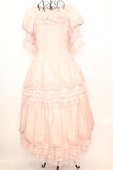 PINK HOUSE / フロッキードットチュール使いワンピース  ピンク O-25-09-04-1023-LO-OP-OW-OS