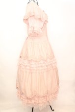 画像3: PINK HOUSE / フロッキードットチュール使いワンピース  ピンク O-25-09-04-1023-LO-OP-OW-ZI (3)
