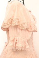 画像4: PINK HOUSE / フロッキードットチュール使いワンピース  ピンク O-25-09-04-1023-LO-OP-OW-ZI (4)