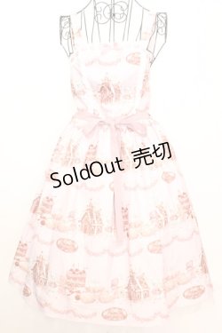 画像1: axes femme kawaii / お菓子の家柄ジャンスカ M ピンク O-25-09-04-1025-AX-OP-YM-OS